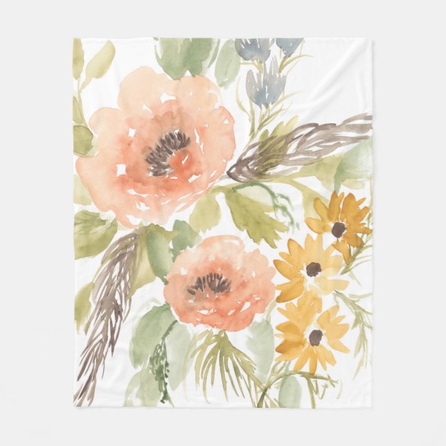 Couverture Polaire Fleurs D'Été Fin I (Devant)