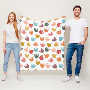 Couverture Polaire Fleurs mixtes Boho