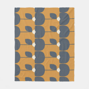 Couverture Polaire Fleurs modernes rétro : Scandinave Géométrique.