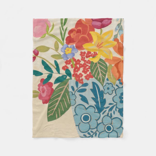 Couverture Polaire Fleurs printanières I (Devant)