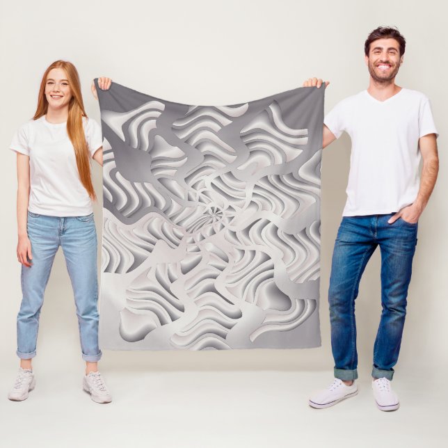 Couverture Polaire flocon d'argent (En situation)