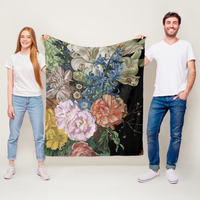 Couverture Polaire Floral baroque - Bouquet (En situation)