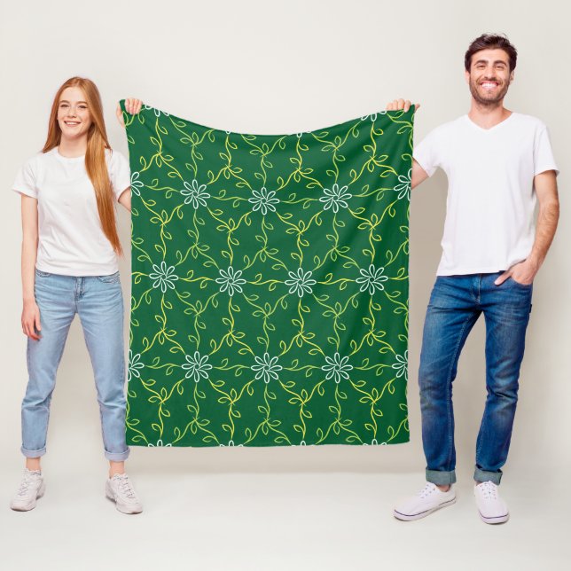 Couverture Polaire Floral décoratif Motif sans couture (En situation)