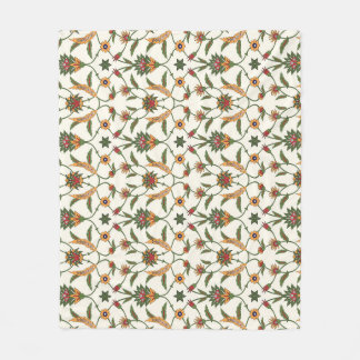 Couverture Polaire Floral Ethnique : Ornement Élégant Et Sans Couture
