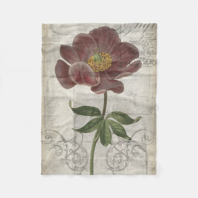 Couverture Polaire Floral français I (Devant)