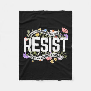 Couverture Polaire Floral ne résiste pas à mon président anti-Trump