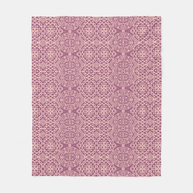 Couverture Polaire Floral Seamless : Beau Arrière - plan Motif (Devant)