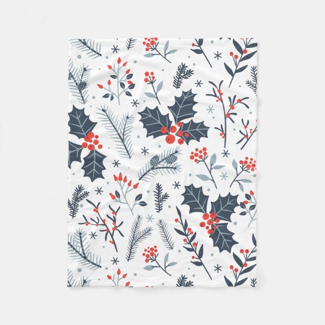 Couverture Polaire Flore hivernale (Devant)