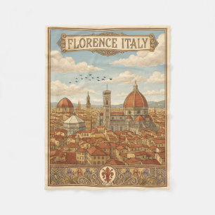 Couverture Polaire Florence Italie Voyage Rétro