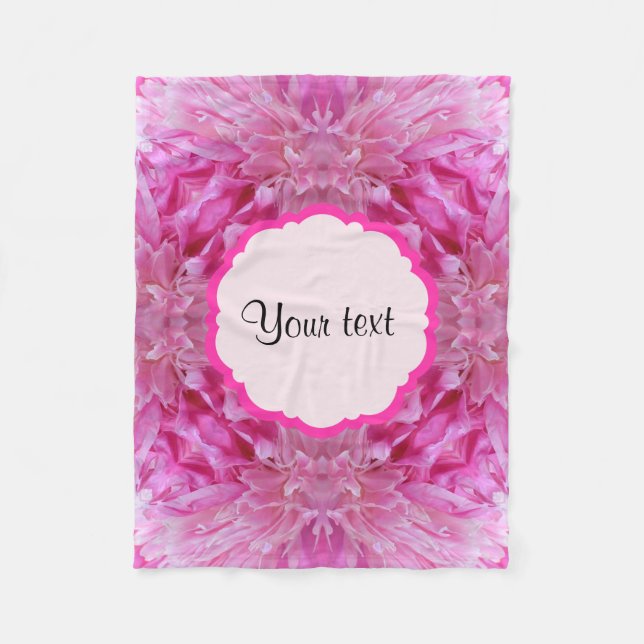 Couverture Polaire Flores roses (Devant)