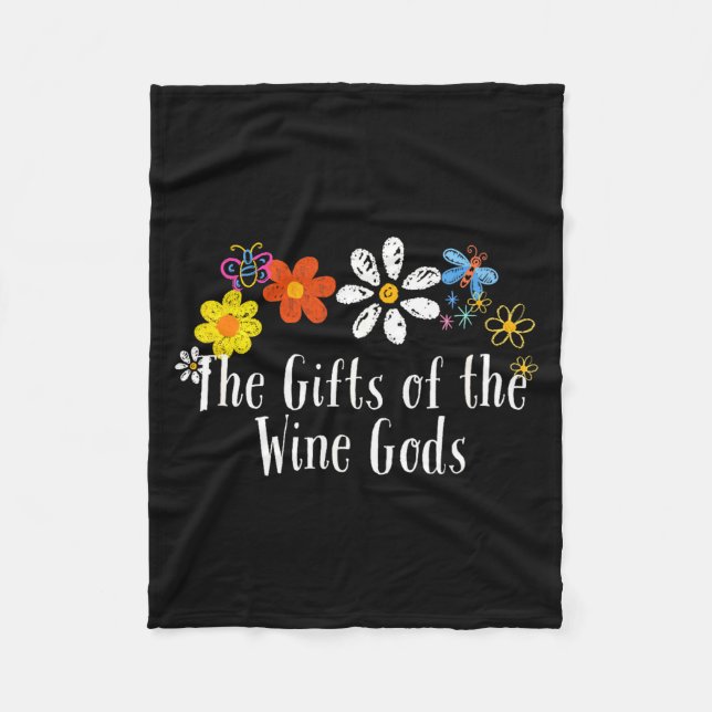 Couverture Polaire Flowers Drawing The Of The Wine Gods Funny 2025 Sa (Devant)