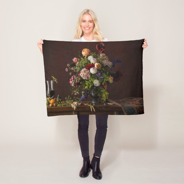 Couverture Polaire Flowers | Floral Arrangement (En situation)