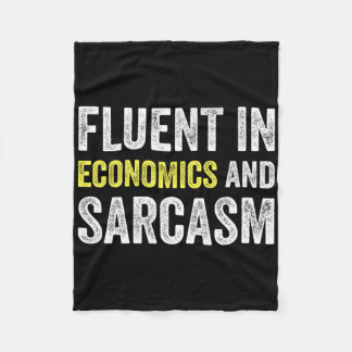 Couverture Polaire Fluent In Economics And Sarcasm Funny Teacher Scho