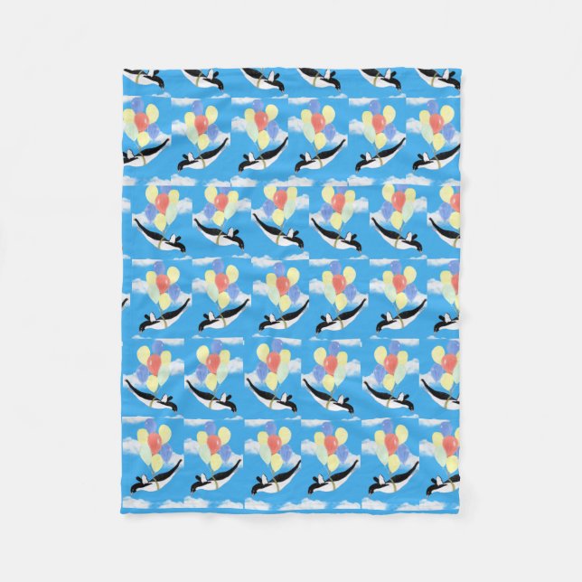 Couverture Polaire Flying Penguin Teddy Bear  (Devant)