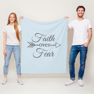Couverture Polaire Foi au-dessus de la crainte (couleurs multiples