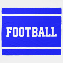 FOOTBALL Amusant Bleu Clair Sportif Blanc Rayures