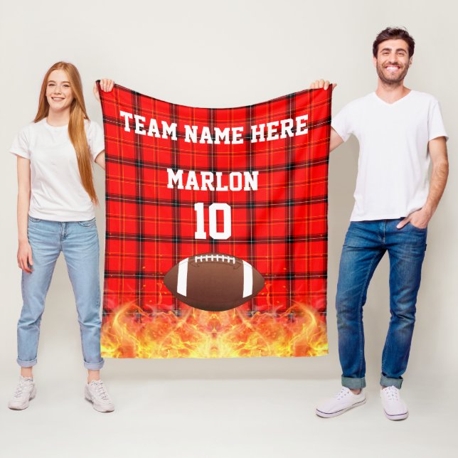 Couverture Polaire Football Buffalo Sports personnalisés (En situation)