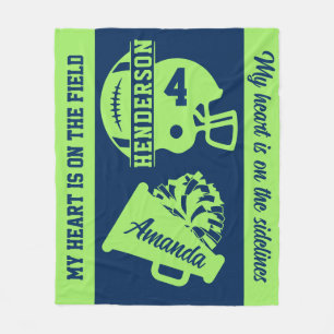 Couverture Polaire Football et Jeu Jour Jour Blanche polaire