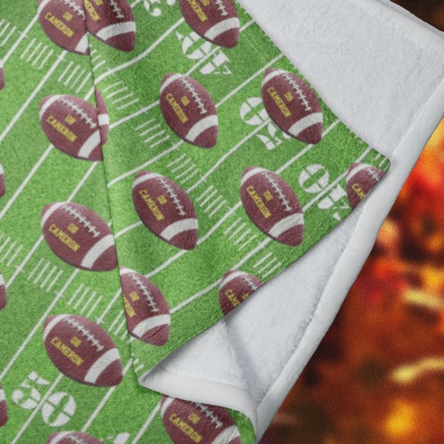 Couverture Polaire Football et terrain personnalisé (Créateur téléchargé)