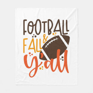 Couverture Polaire Football Fall & Y'all