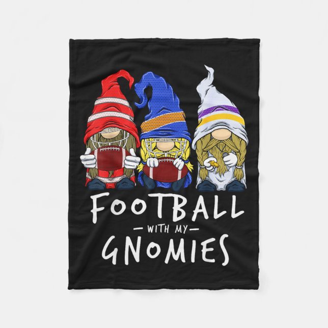 Couverture Polaire Football Gnomes Football With My Gnomies For Boys  (Devant)