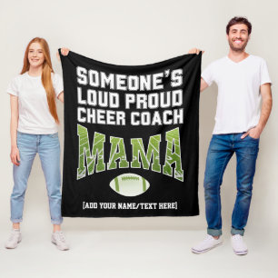 Couverture Polaire Football Maman L'ENTRAÎNEUR DE CHEER TRÈS FIER DE 