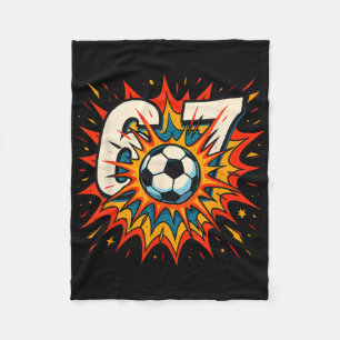 Couverture Polaire Football Pas de Blessure Pas de Gloire Pas de Bleu