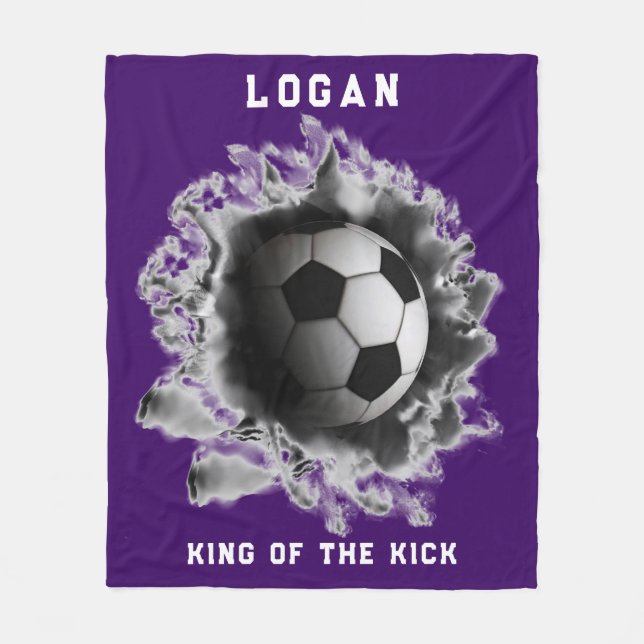 Couverture Polaire Football personnalisé (Devant)