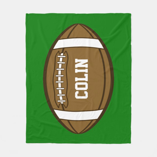 Couverture Polaire Football personnalisé pour les garçons qui aiment  (Devant)
