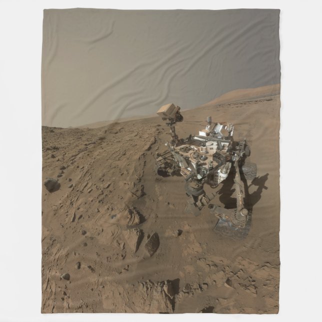Couverture Polaire Forage Mars Curiosity Red Martian Paysage (Devant)