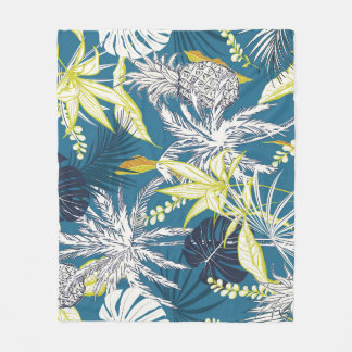 Couverture Polaire Forêt tropicale : Main colorée dessinée.