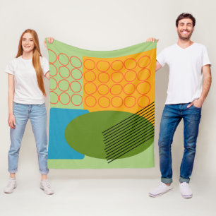 Couverture Polaire Formes Abstraites