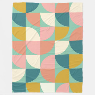 Couverture Polaire Formes géométriques colorées mignonnes Motif en Tu
