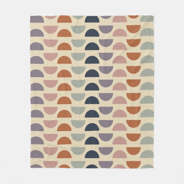 Couverture Polaire Formes géométriques élégantes Motif en couleurs de (Devant)
