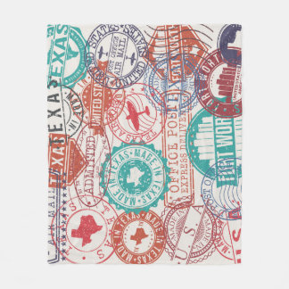 Couverture Polaire Fort Worth Texas : timbres de voyage.