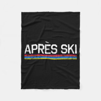 Couverture Polaire Fou après-ski vacances de ski sur neige sports d'h