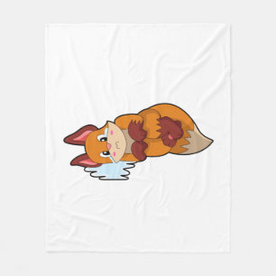 Couverture Polaire Fox en train de pleurer