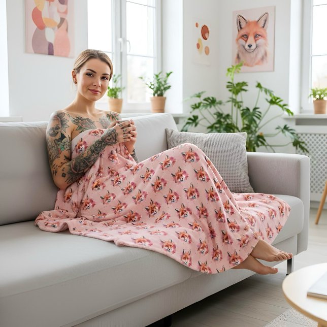 Couverture Polaire Fox Fleece Blanket (Créateur téléchargé)