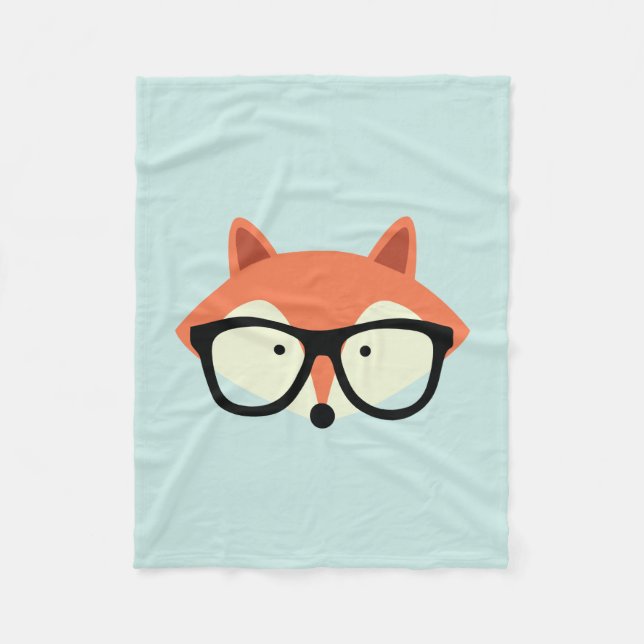 Couverture Polaire Fox rouge de hippie (Devant)