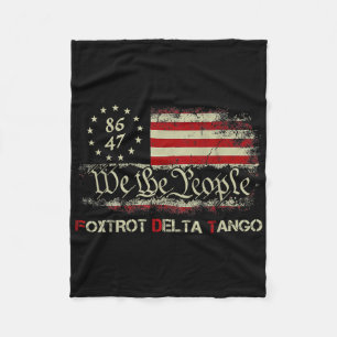 Couverture Polaire Foxtrots Drôle Delta Tangos Nous Les Peuples Us Am