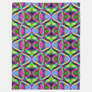 Couverture Polaire Fractale métallique colorée lustrée