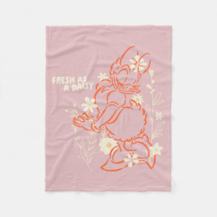 Couverture Polaire Frais comme une marguerite graphique floral minima