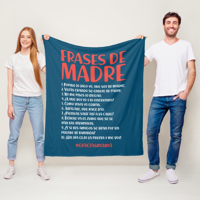 Couverture Polaire Frases de Madre (En situation)