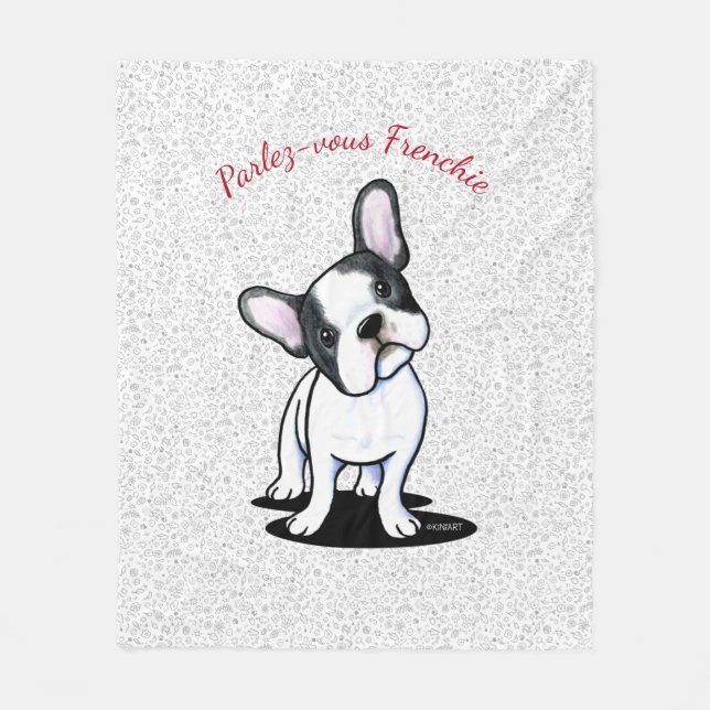 Couverture Polaire French Bulldog (Devant)