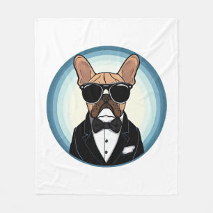 Couverture Polaire French Bulldog Funny Cute Art
