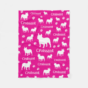 Couverture Polaire French Bulldog Personnalisé Dog Blanket Frenchie