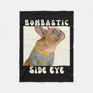 Couverture Polaire French Bulldog Sarcastique Dire Bombastic Side Eye