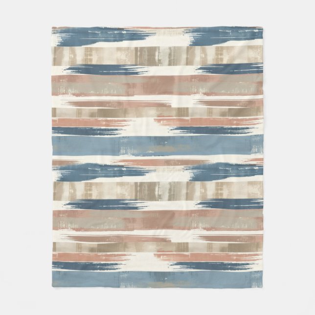 Couverture Polaire French Retro Brush Stripe Fleece Blanket (Devant)