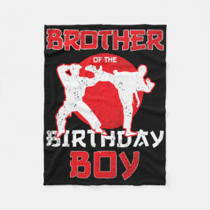 Couverture Polaire Frère De Karate Anniversaire Taekwondo Boy Marti