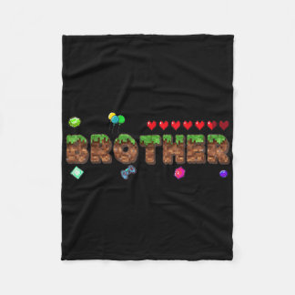 Couverture Polaire Frère du garçon d'anniversaire Pixel Game Matching